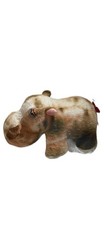 Vintage Hippo The Rushton Company Atlanta Georgia 1950s Stuffed Animal Plush picture