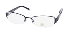 NEW OLEG CASSINI OCO 426 EYEGLASSES METAL & PLASTIC BLACK 53-18-135 RECTANGULAR picture