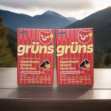 Gruns Superfoods Greens Gummies Raspberry Lemonade 14 Packs 2 Pack picture