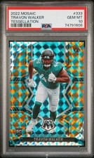 POP 2 2022 Mosaic Travon Walker Tessellation /15 COLOR MATCH Rookie RC PSA 10 picture