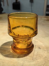 Libbey Georgian Honeycomb Amber Glass Tumbler 3