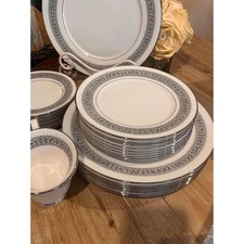 Vintage 1970 Lenox OXFORD Bone China FILIGREE  Made in the USA Service For 8 picture