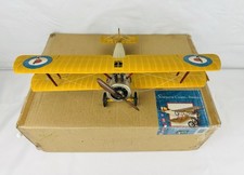 Authentic Models Sopwith Camel Double Wing  Airplane Yellow Bullseye Mint w/Box picture