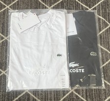Lacoste Men's Pima Cotton Short Sleeve Crew Neck T-Shirt Medium 2 Pcs -910pk picture