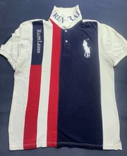Polo Ralph Lauren Big Pony Colorblock Striped Spellout picture