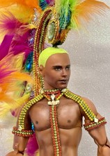 Ooak Doll Carnival IDC May 2024. Barbie Ken Repaint Custom picture
