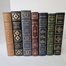 Franklin Library Leather Bound Classics Lot of 7 Gilt Pages Illustrated Books picture