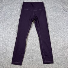 Lululemon Pants Womens 6 Purple High Rise Yoga Leggings Ankle Length Athletic picture
