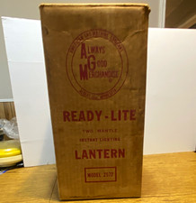Coleman AGM Ready-Lite Gas Lantern Model 2572 Two Mantle w/ Pyrex Globe picture