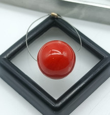 Natural Japanese Aka Coral Round Beads Oxblood Coral Japan Rare Stone Beads picture