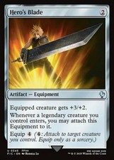 x4 Hero's Blade U MTG Commander: Final Fantasy M/NM, English picture