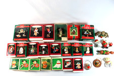 Huge Lot of 29 Vintage Hallmark Ornaments ANIMALS Raccoon Surprises 1982 80s-90s picture
