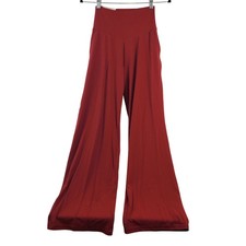 NEW Offline By Aerie Real Me Xtra Trouser Hi-Rise Wide-Leg Pants Red Size S picture