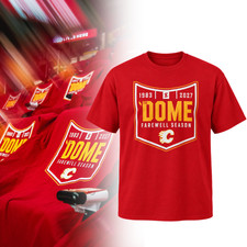 NEW Calgary Flames The Dome 1983-2027 Farewell Season Graphic T-Shirt NHL picture