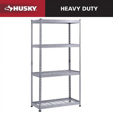 4-Tier Heavy Duty Steel Garage Storage Shelving Unit in Silver (36 In. W X 72 In picture