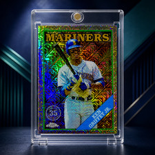 Ken Griffey Jr Rare Topps Chrome Silver Mojo Refractor SP Mariners Card Mint picture