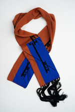 A-COLD-WALL ACW Logo Print Orange Blue Lightweight Luxury Fashion Scarf picture