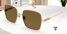 GUCCI GG1434S 002 Institutional Logo Gold Brown 57 mm Women's Sunglasses picture