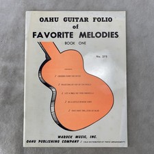 Vintage Oahu Guitar Folio Of Favorite Melodies Book ONE #275 1962 5 Songs Warock picture