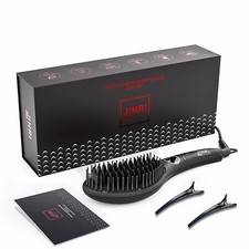 Brand New -- Hair Straightener Brush, Ceramic Ionic Straightening Iron Comb picture