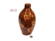 earlier date 1976 LB LESTER BREININGER PA REDWARE pottery flask jar picture