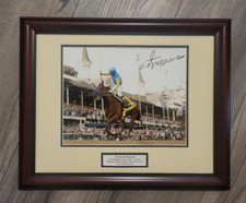 American Pharoah 2015 Kentucky Derby 8x10 Photo Matted/Framed Signed V. Espinoza picture