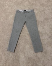 Banana Republic Women's Gray Solid Flat Front Dress Pants Size 6 Regular picture