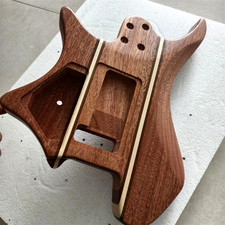 Handcrafted 9Piece headless Guitar Body Mahogany Satin Natural Wood Grain picture