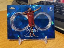 2024-25 Topps Chrome UEFA Sapphire Mohamed Salah Infinite Sapphire Case Hit SSP picture