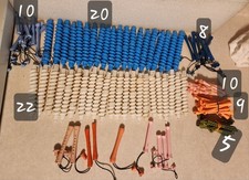 Vintage Plastic Spirals, Permanent Rollers Hair Curlers Perm Rods Variety Size  picture