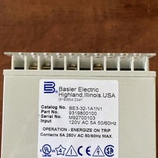 BE3-32-1A1N1 New Basler Electric Operation Energize on Trip 9319800100 Ship Worn picture