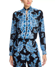 Elie Tahari The Skylar Printed Blouse MSRP $325 picture