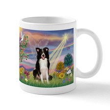 CafePress Cloud Angel & Border Collie Large Mugs 11 oz Ceramic Mug (123323865) picture