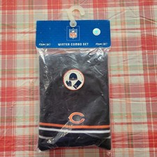 Vintage 2002 Chicago Bears Reebok Winter Set Beanie Scarf Gloves Deadstock... picture