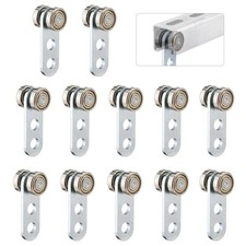 12/24pcs 2 Wheel Trolley Assembly Roller for 1-5/8