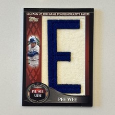 2009 Topps Legends of the Game “E” Letter Patch Series 1 Pee Wee Reese 37/50 picture