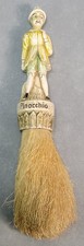 Vintage PINOCCHIO Chalkware Resin CLOTHES/CRUMB Vanity BRUSH picture