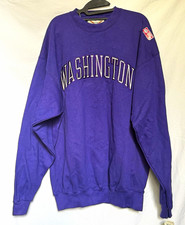 Vintage NWT UW Huskies Oarsman Crewneck Pullover Sweatshirt Men’s XL #284 picture