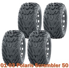 2001-2003 Polaris Scrambler 50 ATV complete Set of tires 16x8-7 4PR picture