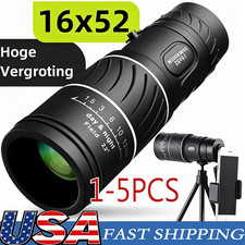 16X 52 High‑Power Waterproof Monocular Telescope Compact Upgraded 52mm F Adults picture