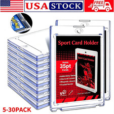 5/10/30Pack One Touch Magnetic Card Holder FIT 35PT Trading Cards UV Protection picture