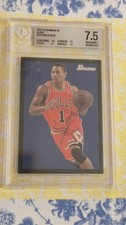 2009-10 BOWMAN '48 BLACK DERRICK ROSE HGIP BGS or PSA #12/48 BGS 7.5 #11 picture