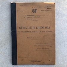 Incredible 1920’s Italian Navy 71 PN Torpedo Boat Handwritten Signed Log Book picture