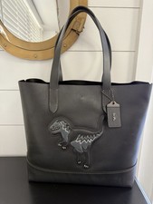 COACH 1941 Gotham Tote Rexy Black Large Leather Carry-All Shoulder Bag 11087 picture