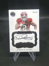 2017 Panini Flawless Collegiate Premium Ink Silver #PIDH Derrick Henry Auto /20 picture