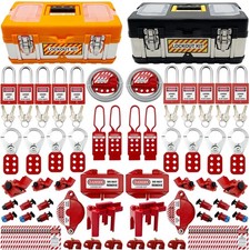 SAFBY 2-in-1 Lockout Tagout (Loto) Kits–Complete OSHA Safety Group Lock Ou picture