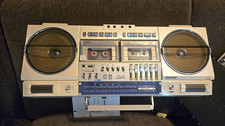 Vintage Sharp GF-787 Searcher-WF Boombox - BOTH TAPE DECKS & RADIO FULLY WORKING picture