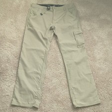 prAna Stretch Zion Relaxed Pant Cargo Hiking Pants Cotton Mens Size 33/32 picture