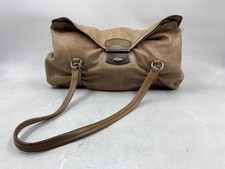 Vintage Prada Tan Leather Buckle Shoulder Bag Large Silver Hardware picture