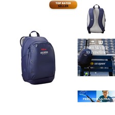 WILSON 2025 US Open Tour Tennis Backpack - Navy, Holds 2 Rackets picture